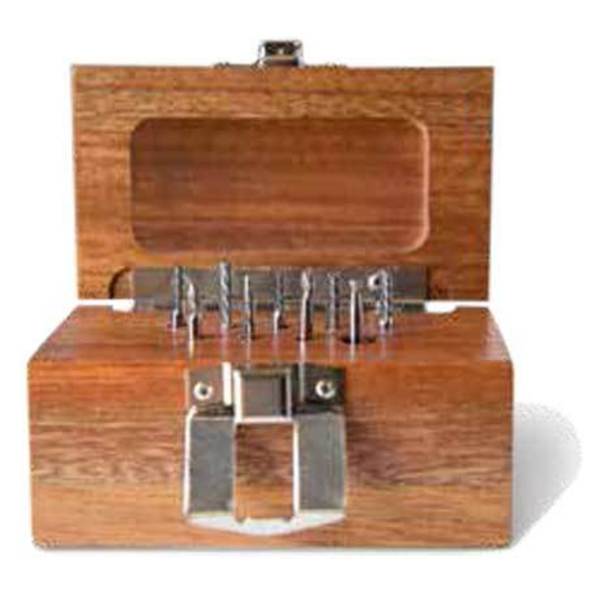 Kodiak Cutting Tools 9 Piece Carbide Bur Set 1/8 Inch on a 1/8 Inch Shanks in a Wooden Case 5427323